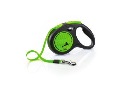 FLEXI Voditko New Neon M pasek 5m cerno zelene 2407202510570045857