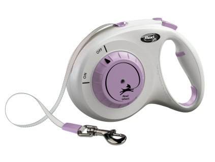 Flexi Voditko Select M pasek 7m svetle sedo fialove 1111202515184150511