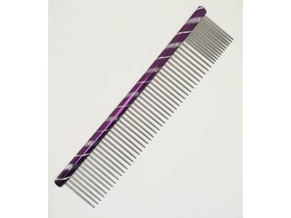 Kovový hřeben 25 cm fialový 20/80 hroty 34 mm