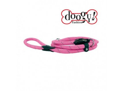 Nylonové lanové reflexní vodítko pro psy RUN-AROUND růžové