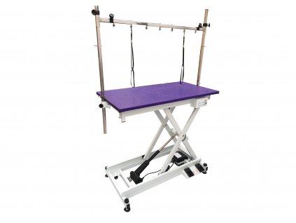 Střihací elektrický stůl Groom-X 110 x 60 x 32-102 cm (purple)