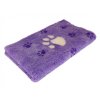 Pelíšek pro psy VetBedding Premium - výška 30 mm (fialová – fialové malé a bílé velké tlapky)