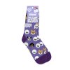 World Dog Show 2023 bavlněné ponožky fialové se štěňaty