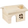 Flamingo Domecek pro hlodavce dreveny GITTY 15x15x11cm 0303202110342051342