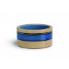BZ CERAMIC CATDISH BLUE STRIPES 11 5 2302202114270711969