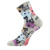 VoXX ponožky dámské letní AGAPI - KOČKY (Velikost 35-38)