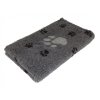 Pelíšek pro psy VetBedding Premium - výška 30 mm (tmavě šedá – černé malé a šedé velké tlapky) (Velikost 160 x 100 cm)