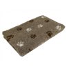 Pelíšek pro psy VetBedding Premium - výška 30 mm (hnědá – tmavě hnědé a krémové tlapky)