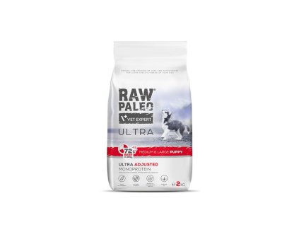 raw paleo ultra beef puppy mediumlarge 2kg