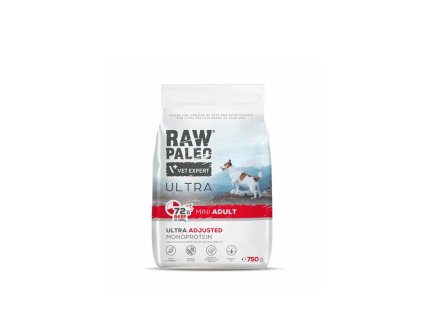 raw paleo ultra beef adult mini 750g