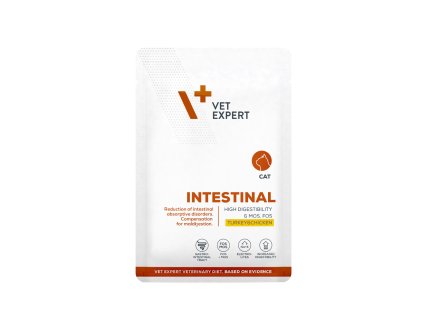vet expert intestinal cat turkeychicken saszetka 100g mokra karma weterynaryjna dla kotow z zaburzeniami trawiennymi