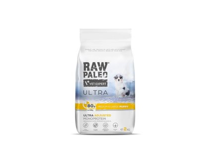 raw paleo ultra turkey puppy medium/large 2kg