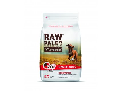 RAW PALEO Medium PUPPY 2,5 kg v3 cmyk