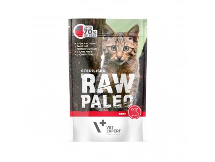 RawPaleo Cat Sterilised Beef 1