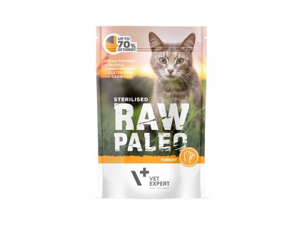 RawPaleo Cat Sterilised Turkey 1