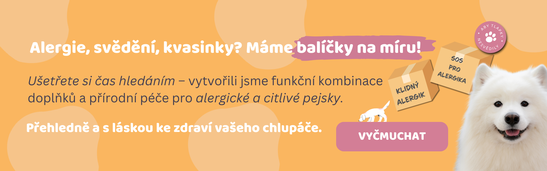 Balíčky pro alergické psy
