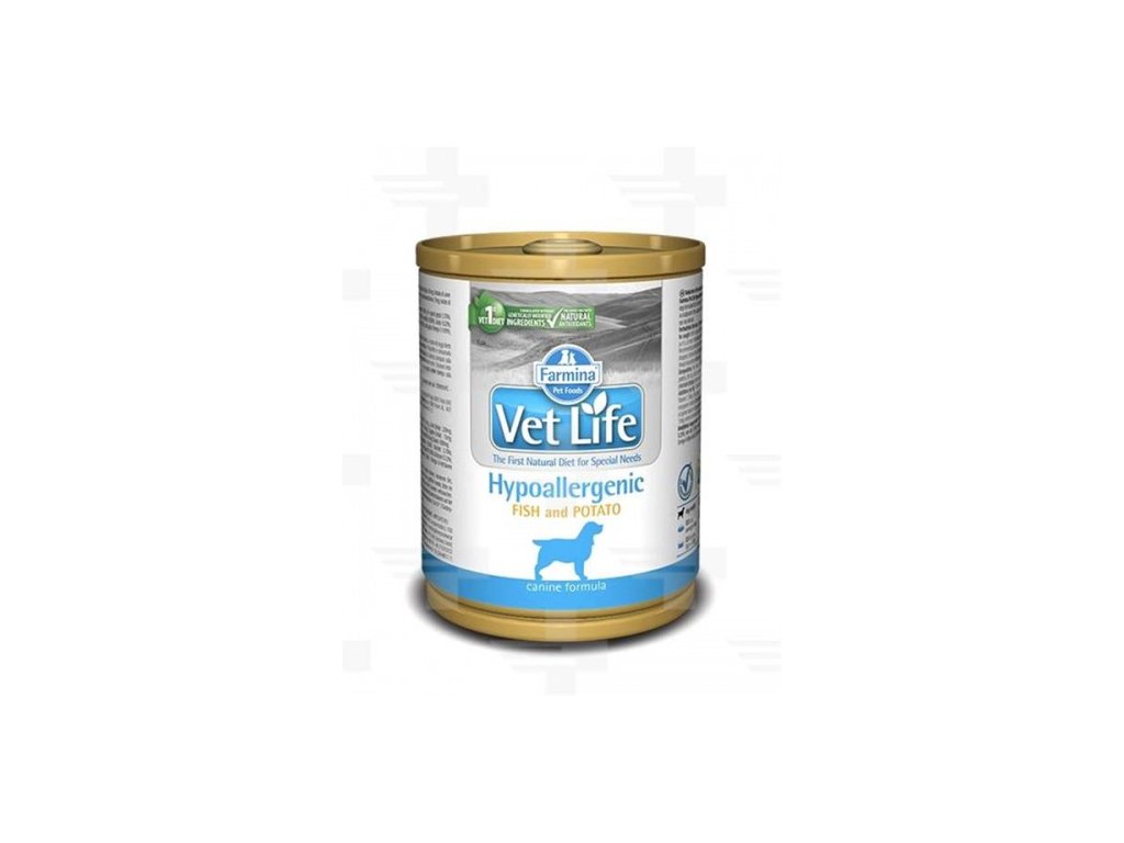 Farmina Vet Life dog Hypoallergenic fish potato konzerva 300 g Vet Lekare