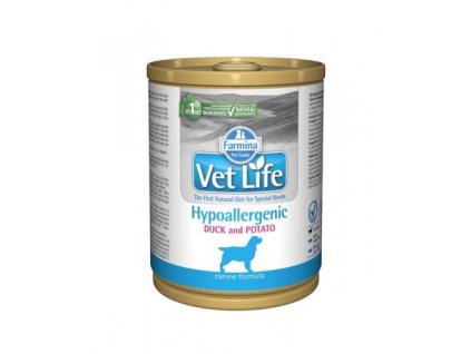 Farmina Vet Life dog Hypoallergenic Duck & Potato konzerva 300 g