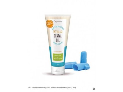 iM3 OXYFRESH dentálny gél a prstová zubná kefka (sada) 28 g