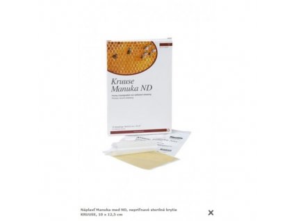 Náplasť Manuka med , nepriľnavé sterilné krytie KRUUSE, 10cm x 12,5 cm