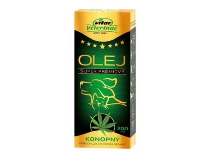 Olej konopný VITAR Veterinae 200 ml