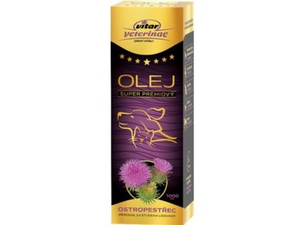 Olej ostropestrecový VITAR Veterinae 1000 ml