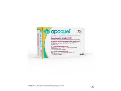 APOQUEL 3,6 mg žuvacie tablety pre psy 20 tbl.
