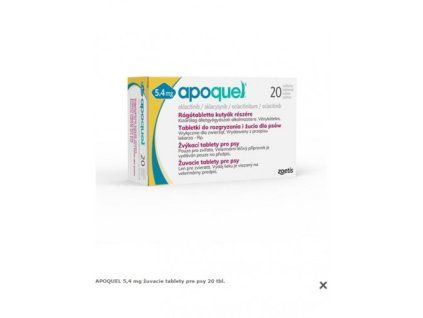 APOQUEL 5,4 mg žuvacie tablety pre psy 20 tbl.
