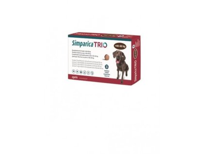 Simparica Trio >40–60 kg žuvacie tablety pre psy, 3 tbl.