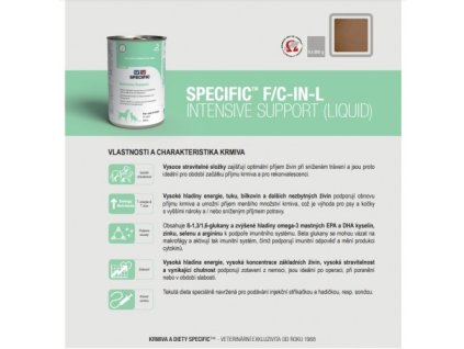 SPECIFIC F/C-IN-L INTENSIVE SUPPORT LIQUIDE, 6 x 395 g