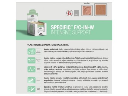 SPECIFIC F/C-IN-W INTENSIVE SUPPORT, 7 x 95 g vanicky, konzervy