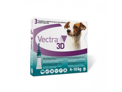 Vectra 3D dog S 4 - 10 kg 3 pipety