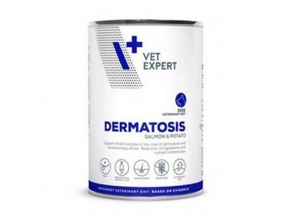 VetExpert dog Dermatosis Salmon & Potato konzerva 400 g