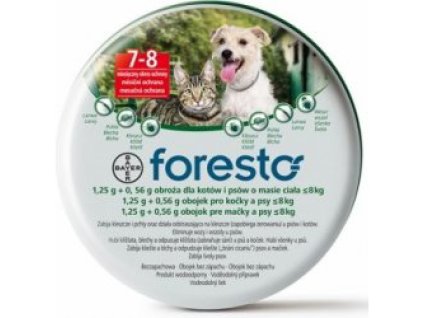 Bayer Foresto - antiparazitný obojok pre malé psy a mačky 38cm