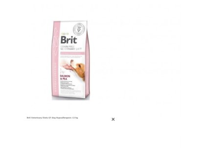 Brit Veterinary Diets GF dog Hypoallergenic 12 kg
