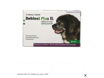 Dehinel Plus XL tablety pre psov 2 tbl.