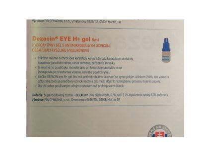 Dezacin eye H+ gél 5 ml