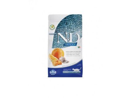 Farmina N&D cat OCEAN PUMPKIN adult Herring & Orange 1,5 kg