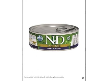 Farmina N&D cat PRIME Lamb & Blueberry konzerva 80 g