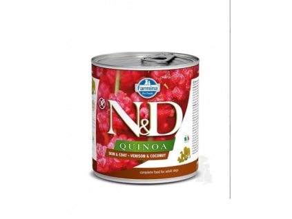 Farmina N&D dog QUINOA Venison & Coconut konzerva 285 g