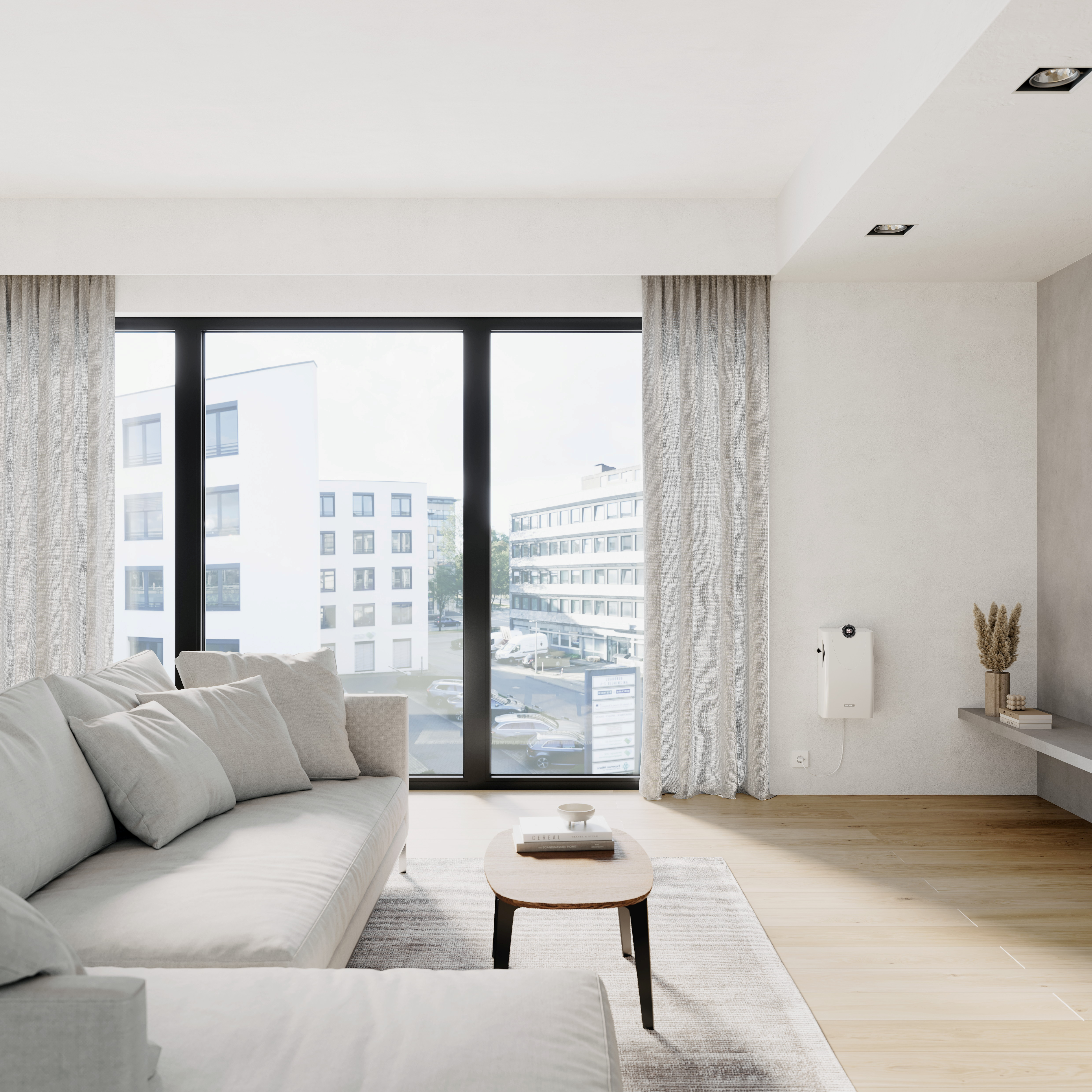 Wandlüfter_AEROPAC_Einbau_Wohnzimmer