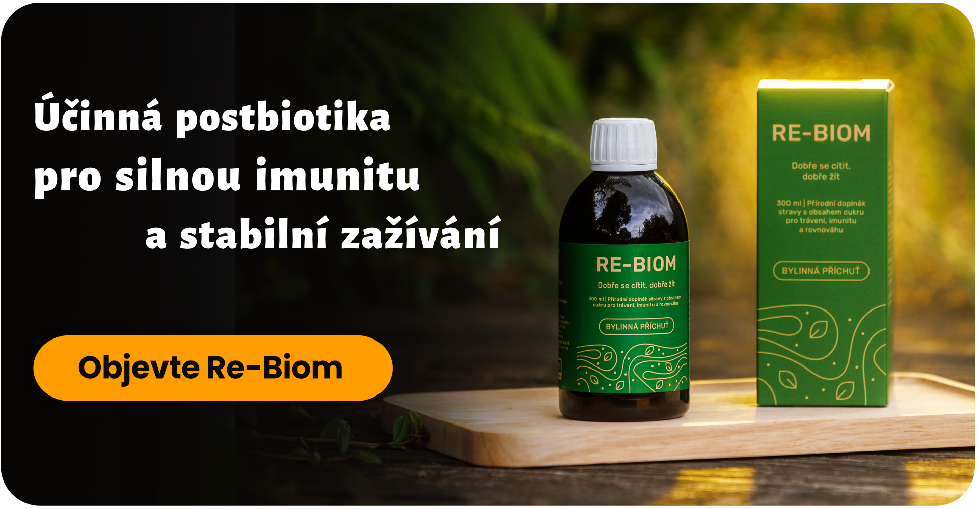 Re-Biom postbiotika na imunitu a zažívání