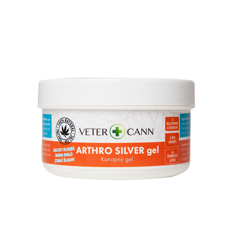 Vetercann Arthro Silver konopný gel Objem: 100 ml