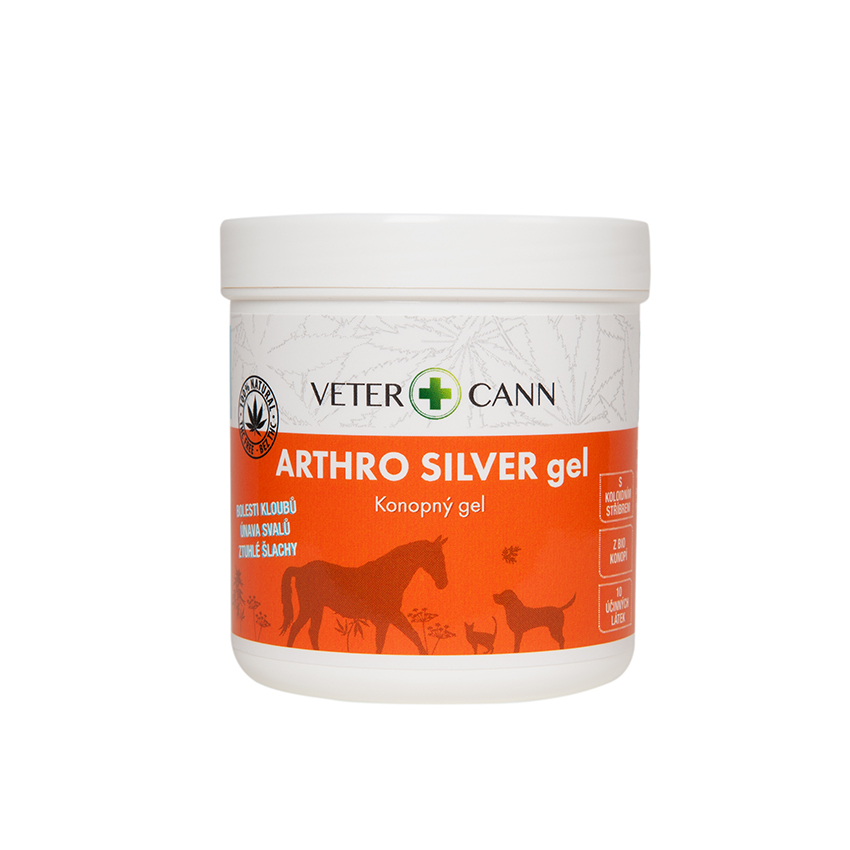 Vetercann Arthro Silver konopný gel Objem: 250 ml