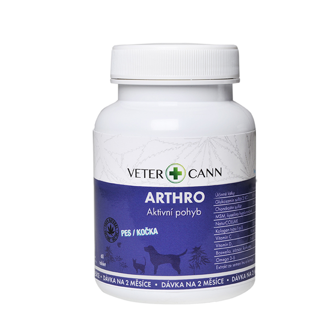 Vetercann ARTHRO Collagen Aktivní pohyb 60 tablet