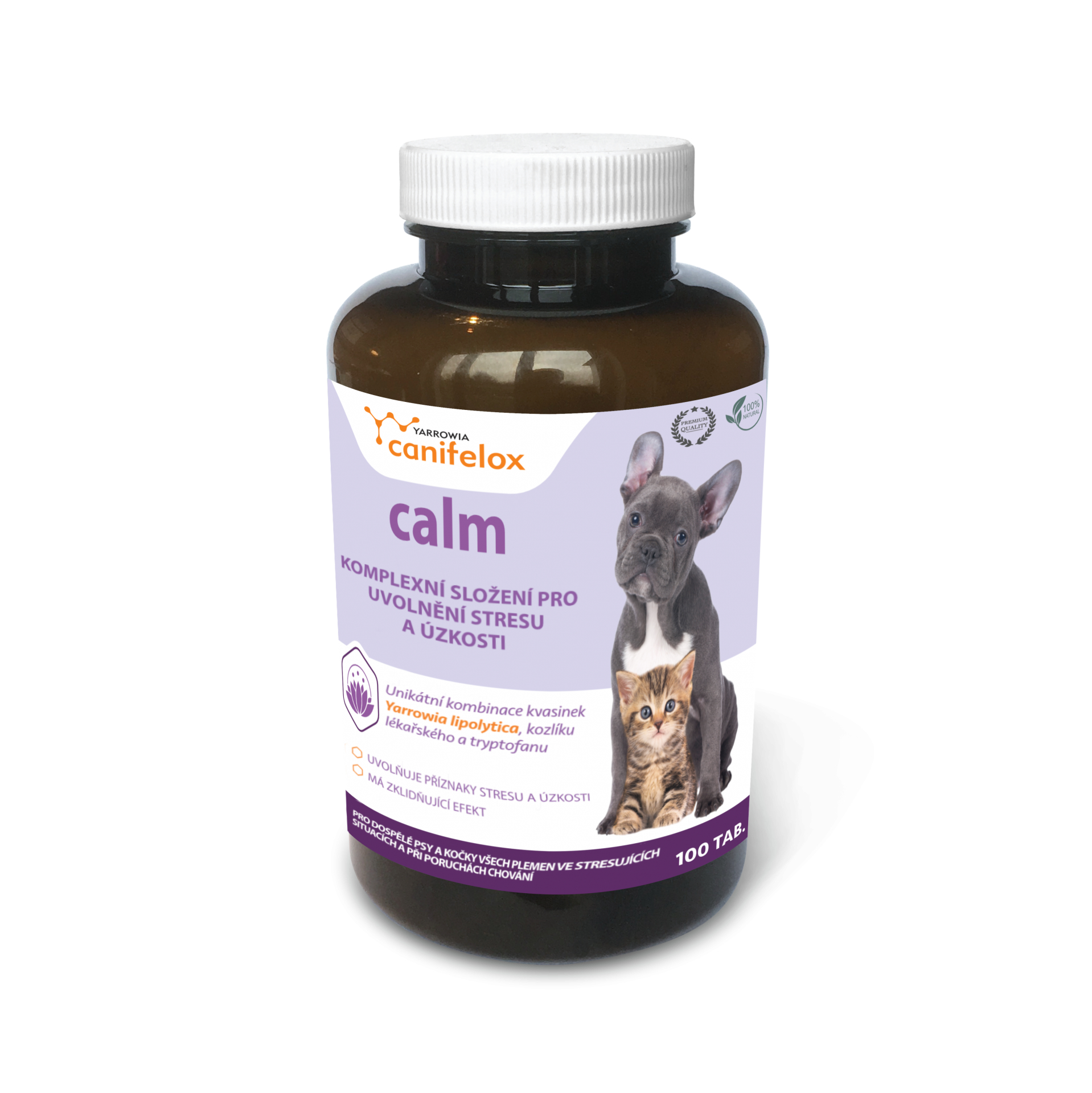 Canifelox Calm Dog&Cat - zklidňující tablety pro psy a kočky Balení: 100 tbl.