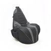 Gamingové sedací křeslo / vak šedý – ergonomické, kapsy na ovladač + pití