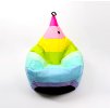 Sedací vak Patchwork bonbon – zero waste puf ve tvaru křesla na doma i ven