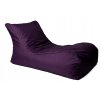 Sedací vak na ležení XXL tmavě fialový – pohodlné herní křeslo a relaxační vak do domu i na zahradu