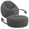 Velký sedací vak 120 cm – pohodlné sezení i ležení v jednom grafit